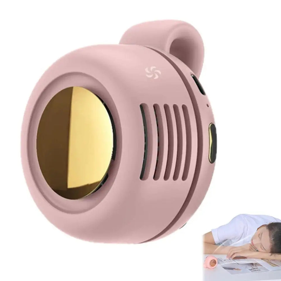 360° Adjustable Airflow Portable Neck Fan Soft Breeze Quiet Personal Cooling Fan for Outdoor & Office Travel Mini Fan