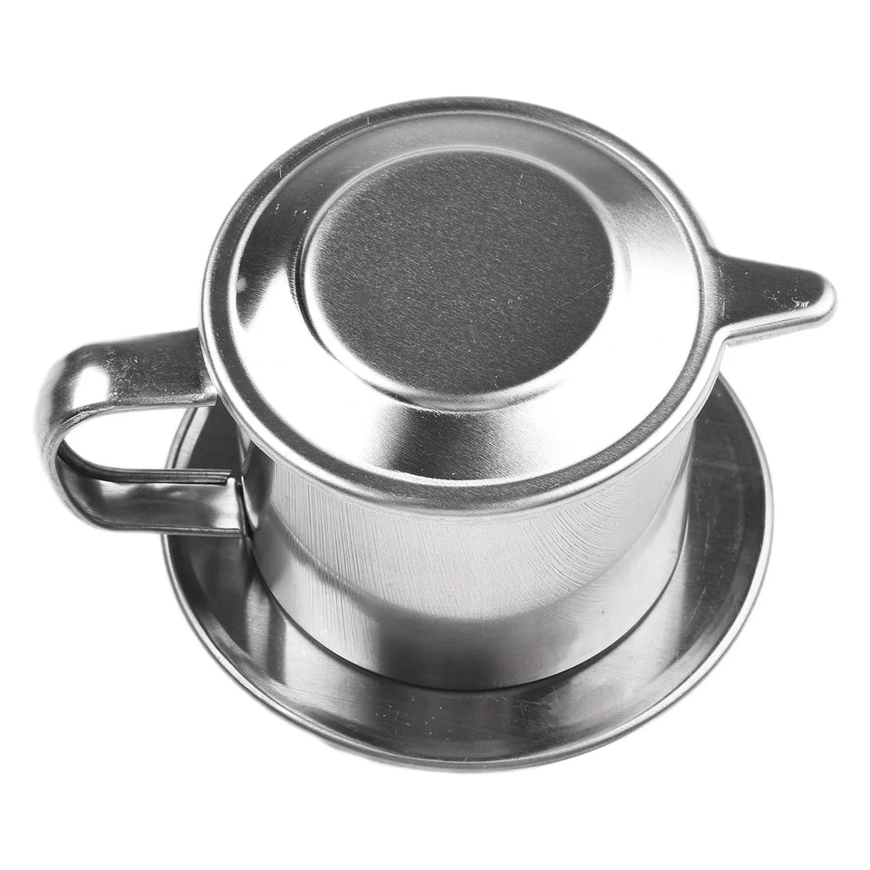 Authentic Vietnamese 50ml/100ml Coffee Pot, Stainless Steel Drip Filter Coffee Maker, Enjoy Traditional Coffee Brewing At Home