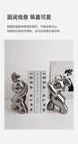 1 pair desk organizer Creative Rabbit Bookend Ceramic Ornament Desktop book holder Cute Gift simple nordic style book organizer