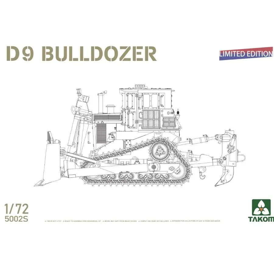 TAKOM 5002S 1/72 US D9 Bulldozer (Limited Edition)-High Detail Collection