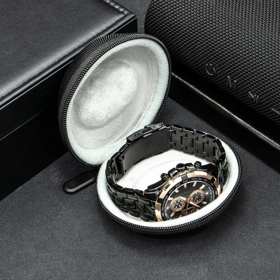 Travel Case Portable Storage Box for Single Watch Shock and Impact-resistant for Wristwatches Smart Watches Accessories
