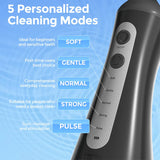 Sejoy Electric Oral Irrigator Water Dental Flosser Pick for Teeth Cordless 350ML Water Tank,6 Cleaning Modes, IPX7 for Home