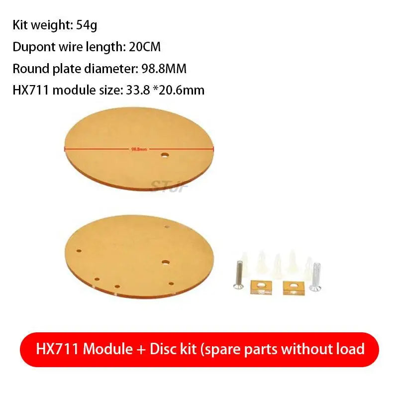 Digital Load Cell Weight Sensor HX711 AD Converter Breakout Module 1KG-20KG Portable Electronic Kitchen Scale for Arduino Scale