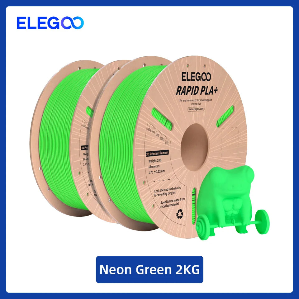 ELEGOO RAPID PLA+ Filament 1.75mm, 3D Printer Filament, Support 30-600mm/s Printing Speed, Compatible with Most FDM 3D Printers