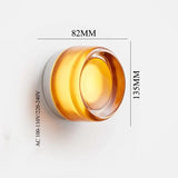 Nordic LED Wall Lamp Ceiling Light Acrylic Amber Jelly Grey Fixture Corridor Aisle Wall Sconces Commercial Decoration Lighting