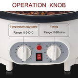 Electric Coffee Bean Roaster Coffee Baked Peanut Beans Baking Stove Popcorn Make Dryer Roasting Machine Grain Drying Sonifer