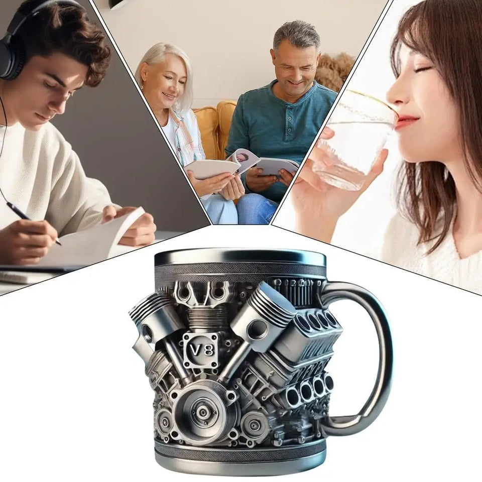 Coffee Mug Cool Beverage Mug Funny Stein Drinkware Portable Home Aesthetic Decoration for Household Kitchen Living Room