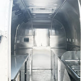 Stainless Steel Fast Food Truck Customized Full Kitchen Trailer for Snacks Hotdogs Candies Chips Ice Cream Business Ready