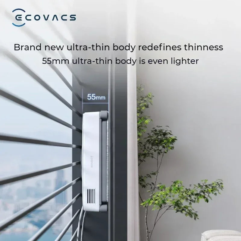 New Original ECOVACS Window Cleaning Machine WINBOT AIR MINI Window Cleaning Robot 8000Pa Glass Vacuum Cleaner