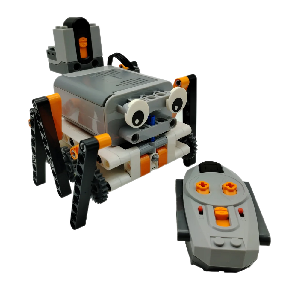 Technical Electric MOC Building Blocks 6-Leg Walking Robot RC Omnidirectional Robot Model DIY  bricks blocks Toy for kids