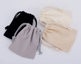 Cotton Drawstring Storage Bag White Canvas Bags for Candy Gift Package Pouch Reusable Home Sundries Organize Dustproof Sacks