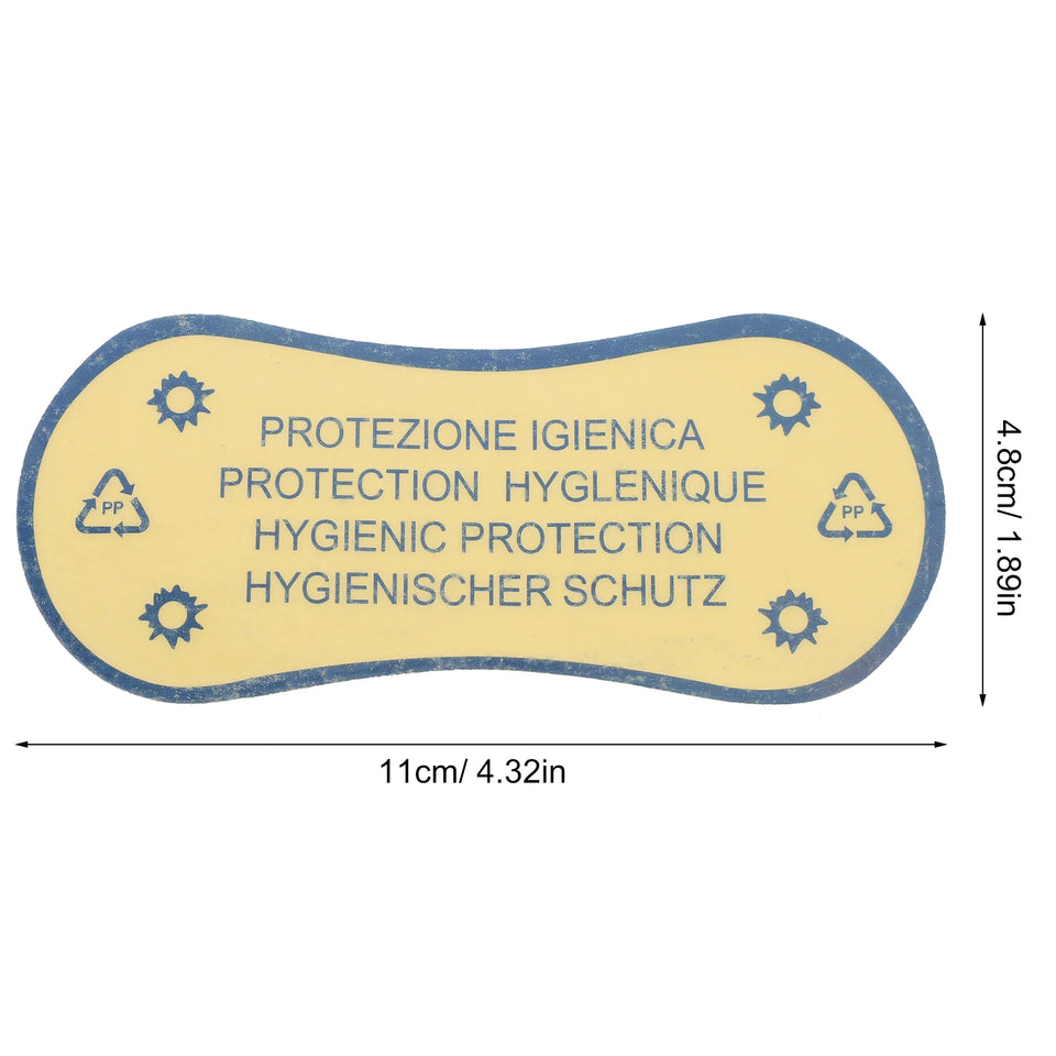 50pcs Hygiene Label Swimwear Underwear Brief Bikini Liners Stickers Swimsuit Underpants Protective Sticker Strip