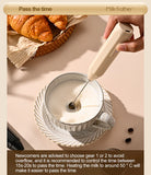 MINI Coffee Frother USB Rechargeable 3 Speeds Foam Maker Coffee Milk Mixer Electric Handle Blender Egg Beater Hot Cooking Tools