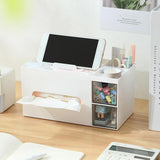 Tissue Box Napkin Holder Remote Control Storage Desk Organizer Office Multifunctional Sundries Stationery Ontainer Storage Home