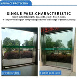 One Way Mirror Insulation Window Film PET Self-adhesive Reflective Solar Film Privacy Window Tint for Home Silver Glass Sticker