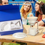 Stainless Steel Coffee Drip Holder Foldable Lightweight Espresso Machine Bracket Compact Size Space-saving Coffee Dripper Rack