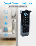 IP66 Waterproof Tuya Wifi Fingerprint Smart Door Lock Outdoor Gate TTLock Bluetooth Password Card Electronic Rim Lock For Home