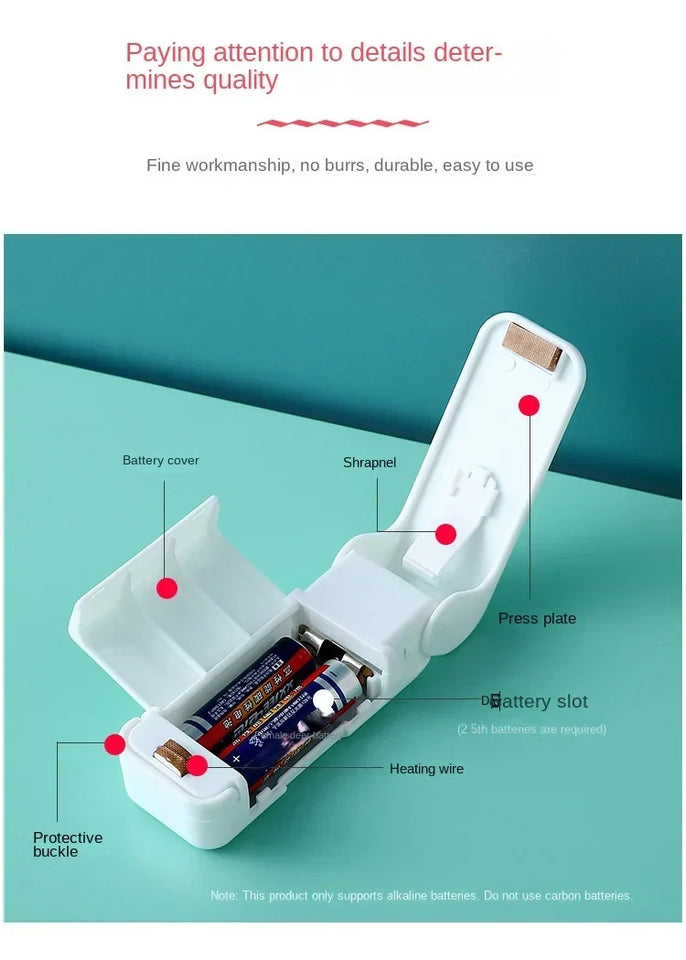 Home Vacuum Packaging Machine Plastic Bag Sealer Thermal Plastic Food Bag Closure Portable Sealer Food Packaging Heat Sealer