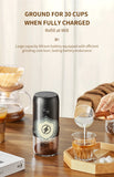 New Portable USB Electric Coffee Bean Grinder 40 Gears External Adjustable Rechargeable Grinders Household Mini Coffee Machine