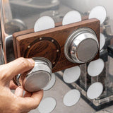 58mm Coffee Filter Basket Storage Tray Magnetic Wall Mounted Coffee Grounds Bowl Rack Single/Double Bowl Blind Bowl Rack