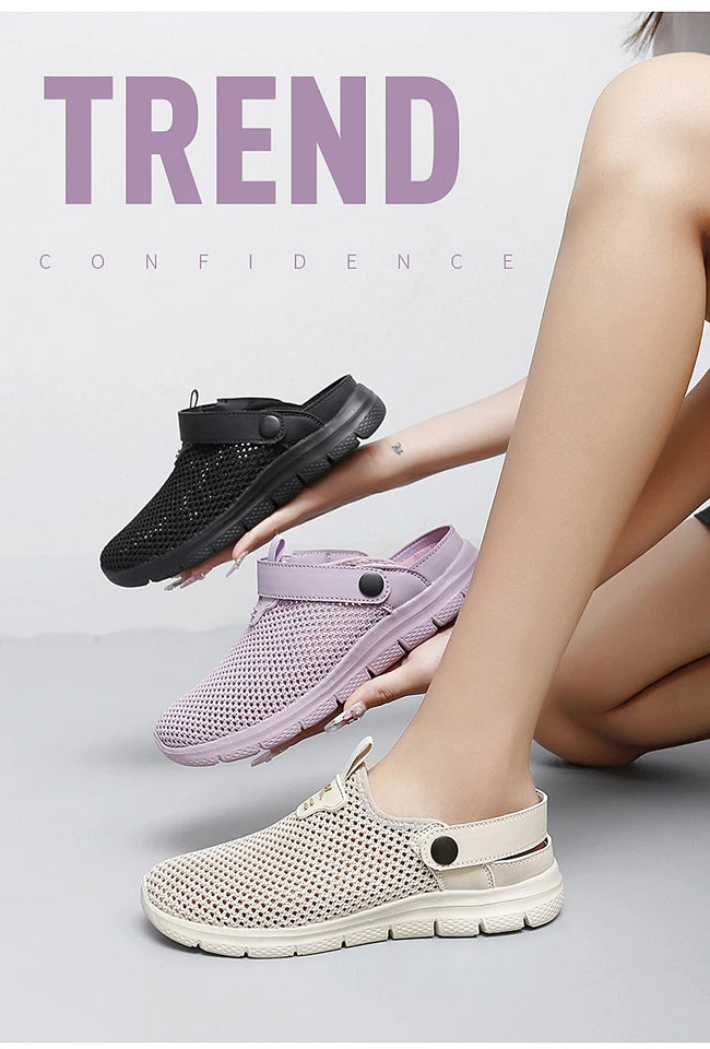 Summer Sandals for Women Breathable Beach Sandals Slippers Fashion Garden Clog Aqua Shoes Trekking Wading Shoes Plus Size 35-44