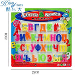 Colorful and Odorless Magnetic Letters in 4cm Uppercase Russian Alphabet for Infant Early Education