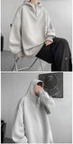 Turtleneck Hoodie Zipper Pullovers Streetwear Hip Hop Hooded Sweatshirt Men Clothing Korean Couples Harajuku Coat