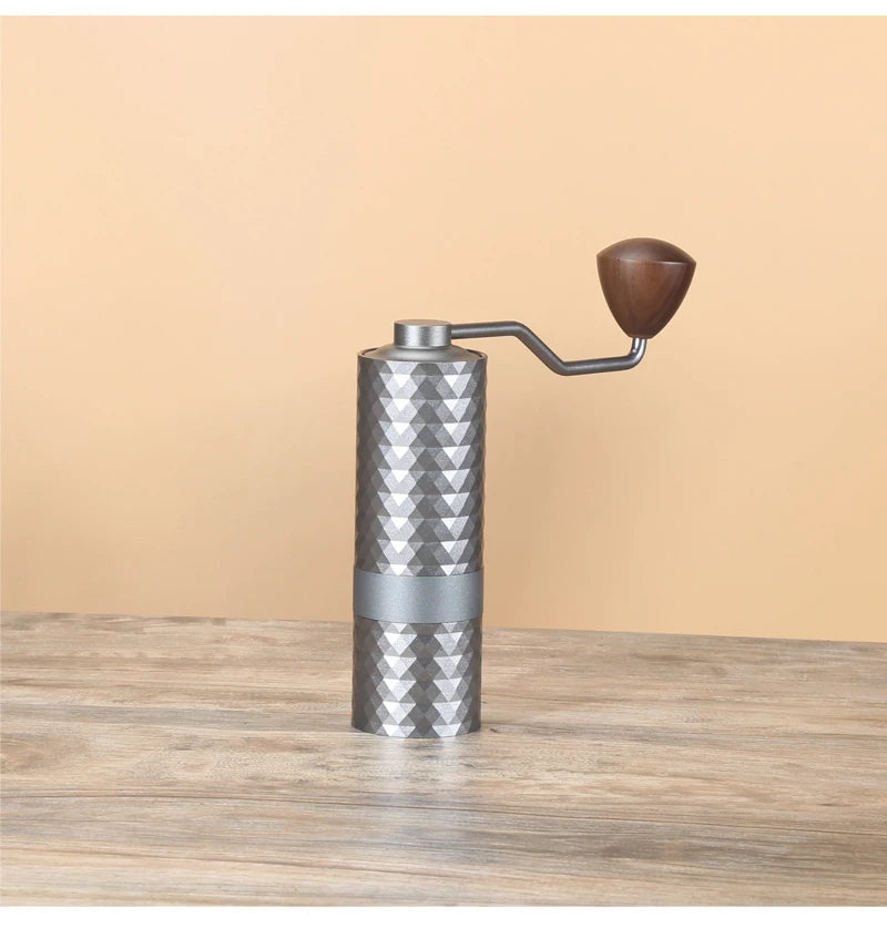 HAVMORE Upgrade Manual Coffee Grinder CNC Professional Stainless Steel Diamond Adjustable Manual Burr Coffee Bean Grinding