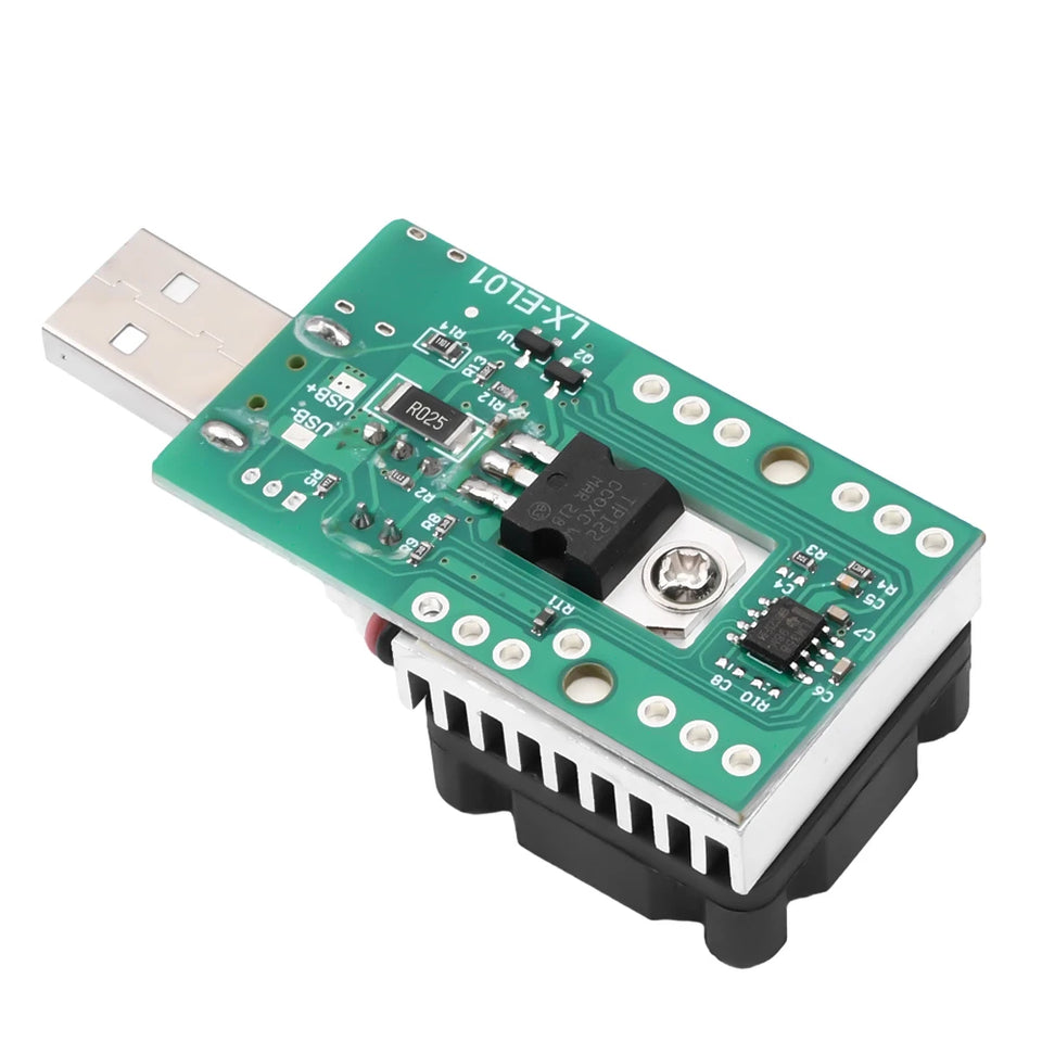 18W 22.5W Electronic Test Load Resistor USB Interface Battery Discharge Capacity Tester with Fan Adjustable Current Module Tool