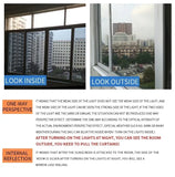 One Way Mirror Insulation Window Film PET Self-adhesive Reflective Solar Film Privacy Window Tint for Home Silver Glass Sticker