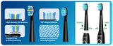 Seago Fast Rechargeable Electric Toothbrush  Smart Automatic with 8 Replacement Brush Heads Adult Waterproof 5 Modes SG-958
