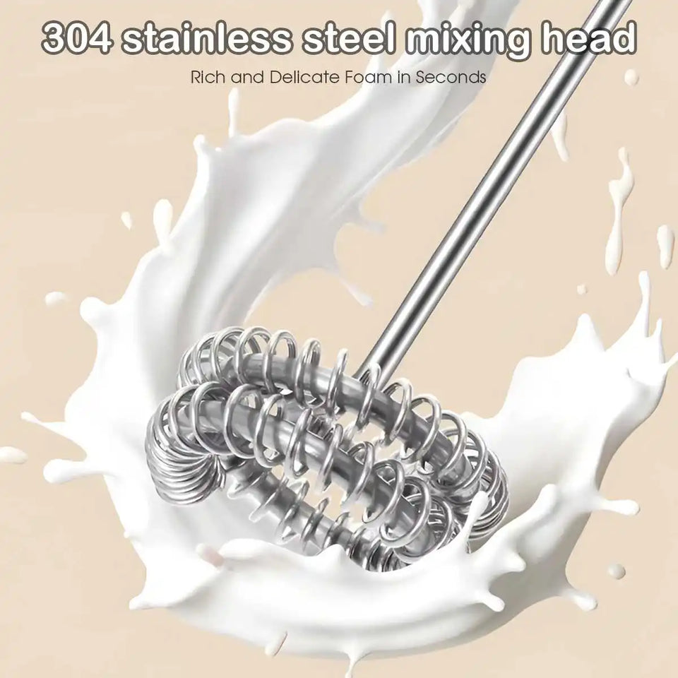 1Pc Electric Milk Frother Coffee Milk Frother Coffee Mixer 500mAh USB-Charging Portable Egg Beater Coffee Milk Mixing Blender