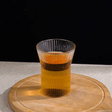 Glass Coffee Mug Japanese Style  Walnut Cup SleeveTransparent Kawaii Cup Coffeeware Beautiful Tea Mugs Beer Mug Cute Mug