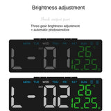 Digital Led Alarm Clock Temperature Date and Week Display Table Clock Night Mode Brightness Adjustable Electronic Alarm Clocks