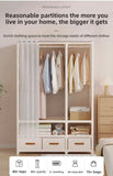 Large Capacity Portable Wardrobe Closet Durable Sturdy Assembly Clothes Organizer Bedroom Dustproof Storage Solution