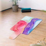 Pilates Suede Rubber Yoga Mat Sweat Absorbent Pilates Reformer Cover Pilates Reformer Machine Towel for Balance Training