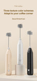 MINI Coffee Frother USB Rechargeable 3 Speeds Foam Maker Coffee Milk Mixer Electric Handle Blender Egg Beater Hot Cooking Tools