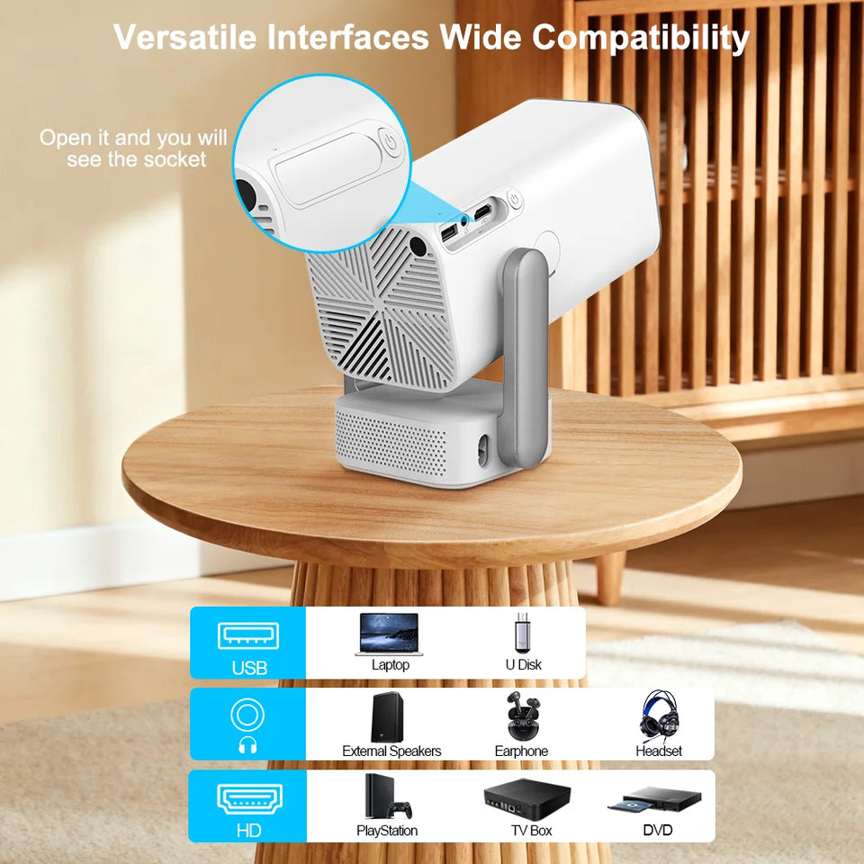 ThundeaL HD Mini Projector TD80 Pro Full HD 1080P 4K Video WIFI Android Portable Projector TD80Pro Home Theater Cinema PK TD80W