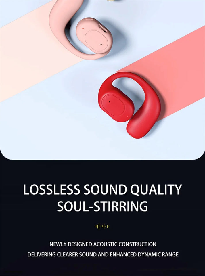 Wireless Headphones Bluetooth Headset With Microphone Bone Conduction Handsfree Noise Canceling Earphones For Driving Audifonos