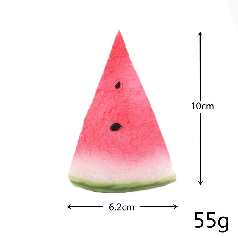 Simulated watermelon skin, fake watermelon slices, fake fruit slices, food, food model, restaurant, restaurant decoration, shoot
