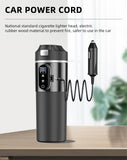 E-ACE 12/24V Car Heat Mug 500ML Car Kettle Stainless Steel Heating Travel Cup Dry burn Protection Coffee Tea Instant Noodles