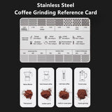 Coffee Powder Grinding Thickness Reference Comparison Card Grinder Grinding Powder Thickness Comparison Scale Coffee Accessories