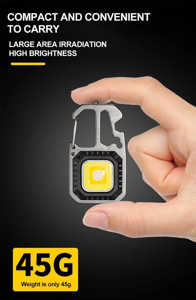 Ultra Small Mini LED Light Small Flashlight Keychain Light Strong Light Ultra Light Portable Flashlight