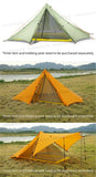 Knot Hufu1 Outdoor Camping Pyramind Tent Lightweight 20D Double Silicone Hiking Traveling Backpack 1P-2P Octagonal Tent
