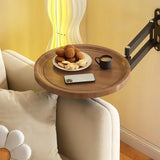 Folding Wall Table For Bed Retractable Wall-Mounted Desk Small Round Desk Wall Mounted tray Rotatable Bedside Storage Holder