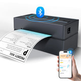 Thermal Label Printer Portable No Ink Required 203DPI 4x6 for Small Business Bluetooth USB High Speed Express Airway Bill