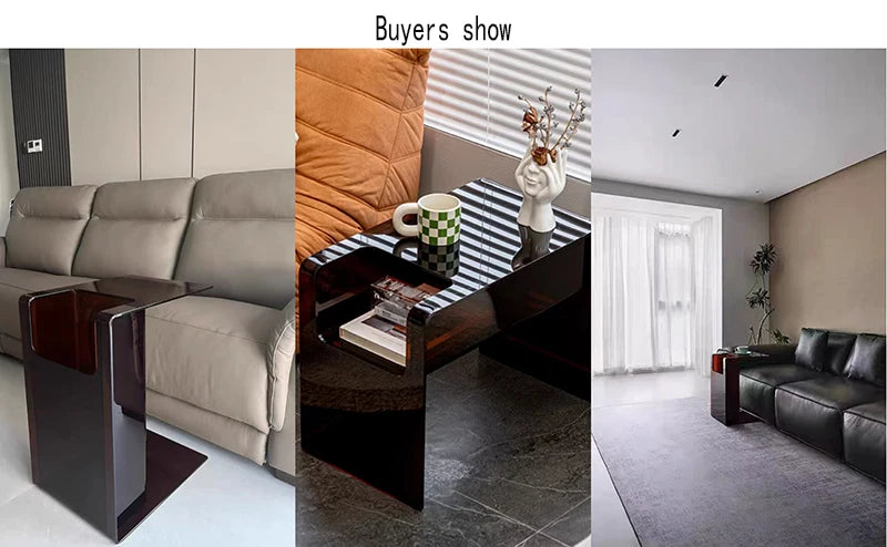 Tea Acrylic Side Table Sofa Coffee Table Living Room Table