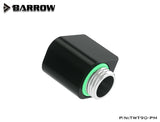 BARROW G1/4" Mini 90 Angled 360 ° Rotating Offset Adapter 21MM Height,DIY Computer Water Cooling Build Fittings,TWT90-M