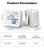 Tuya Zigbee 3.0 WiFi Temperature Humidity Sensor Smart Thermometer Hygrometer APP Remote Control Work with Yandex Alexa