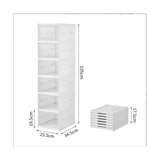 Home Household Home Closet Shoe Cabinet Use 3 Layers Foldable Transparent Stackable Dustproof Box